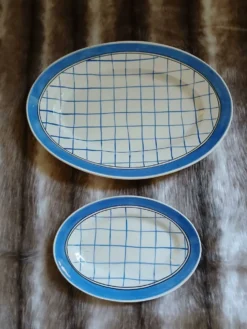 2 plats ovales anciens "Michel " de Gien