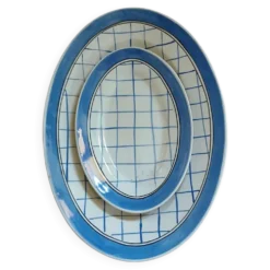 2 plats ovales anciens 