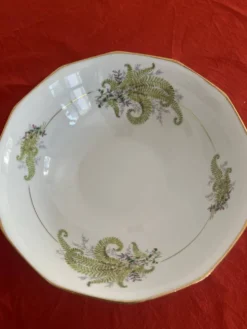 3 plats porcelaine de Limoges à l’écureuil