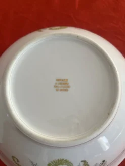 3 plats porcelaine de Limoges à l’écureuil