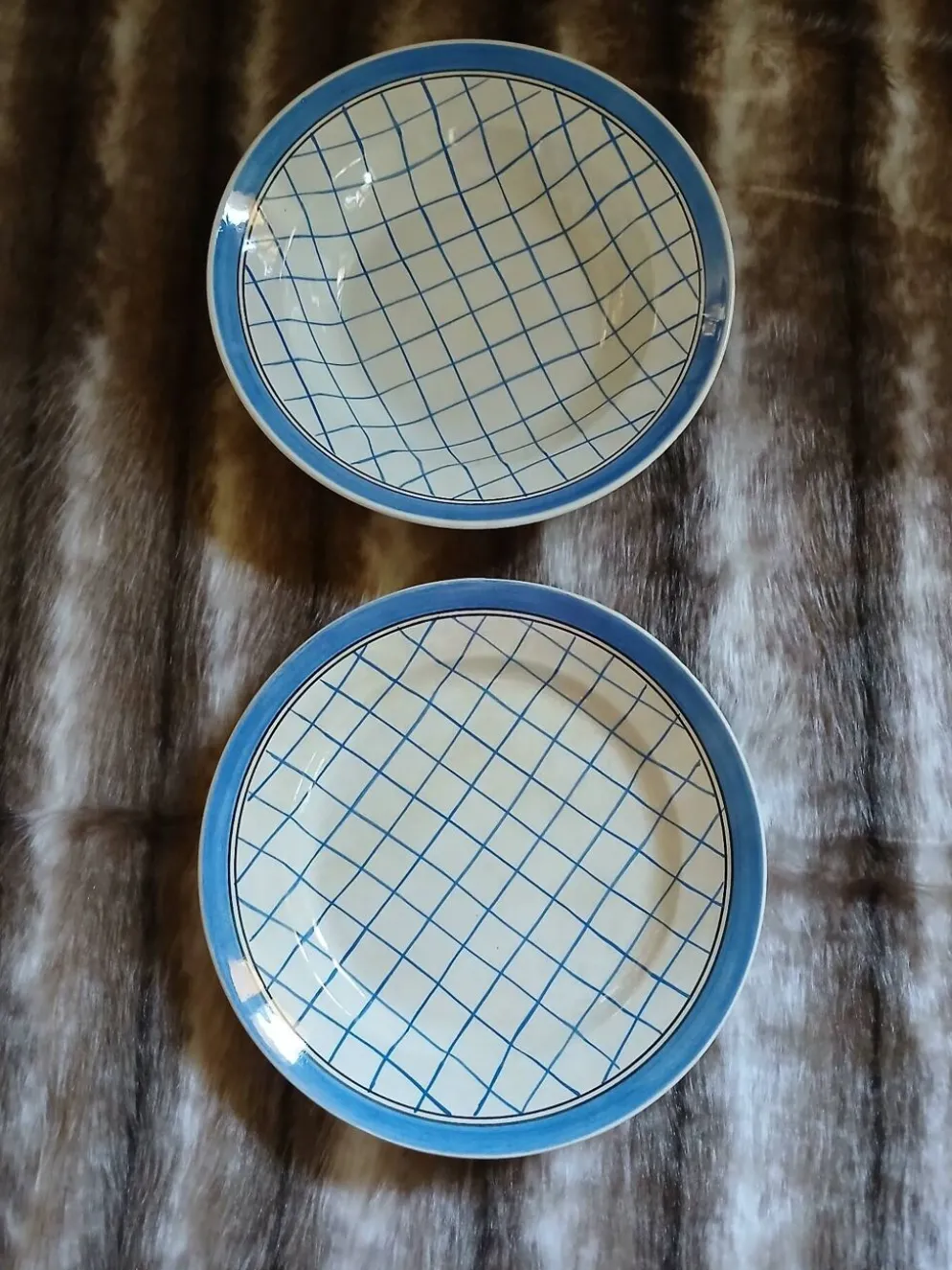 2 plats ronds anciens "Michel " de Gien