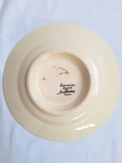 Plat sur pied / Compotier Digoin Sarreguemines Modèle Loraine