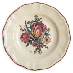 Plat sur pied / Compotier Digoin Sarreguemines Modèle Loraine