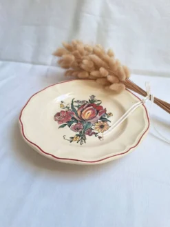 Plat sur pied / Compotier Digoin Sarreguemines Modèle Loraine