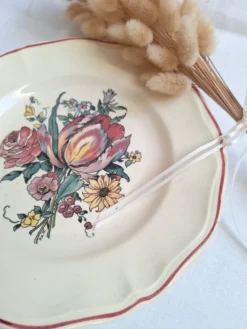 Plat sur pied / Compotier Digoin Sarreguemines Modèle Loraine
