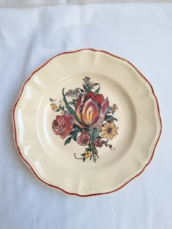 Plat sur pied / Compotier Digoin Sarreguemines Modèle Loraine