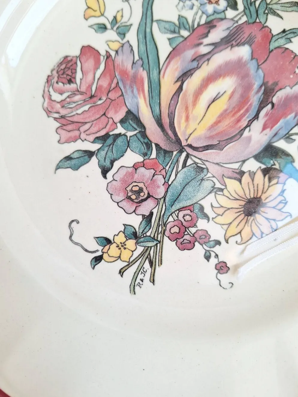 Plat sur pied / Compotier Digoin Sarreguemines Modèle Loraine