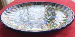 Plat Talavera du Mexique 28 cm – peint à la main – magnifique décor floral