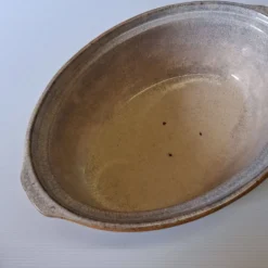 Plat à terrine à faisan / cocotte avec couvercle en majolique en