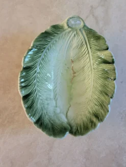 Plat vintage feuille de chou