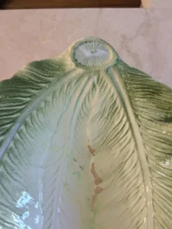 Plat vintage feuille de chou