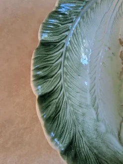 Plat vintage feuille de chou