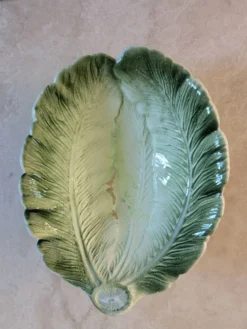 Plat vintage feuille de chou