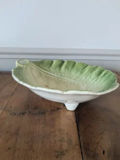 Plat vintage feuille de chou