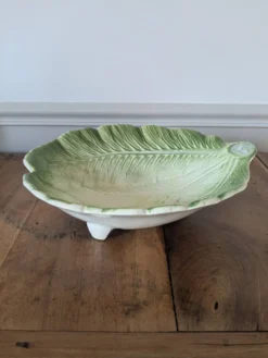 Plat vintage feuille de chou