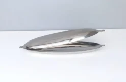 Pocheuse à poisson en acier inoxydable Roberto Sambonet, design années 1960, Italie