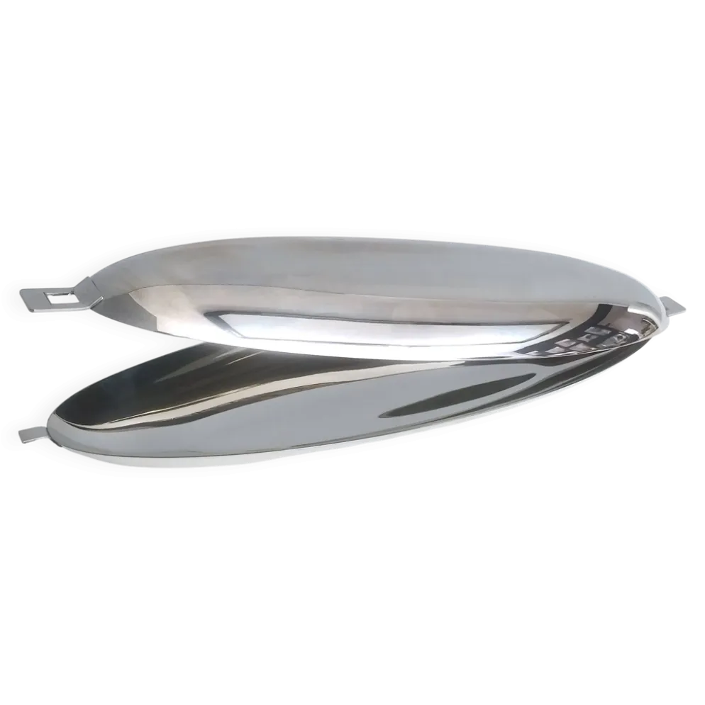 Pocheuse à poisson en acier inoxydable Roberto Sambonet, design années 1960, Italie