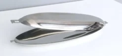 Pocheuse à poisson en acier inoxydable Roberto Sambonet, design années 1960, Italie