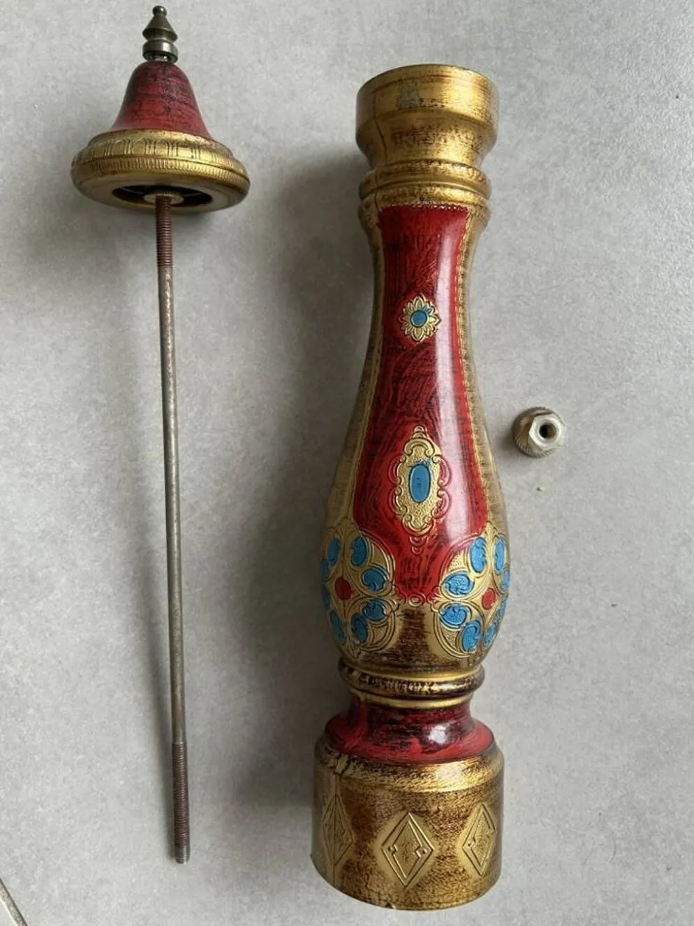Poivrier florentin bois polychrome