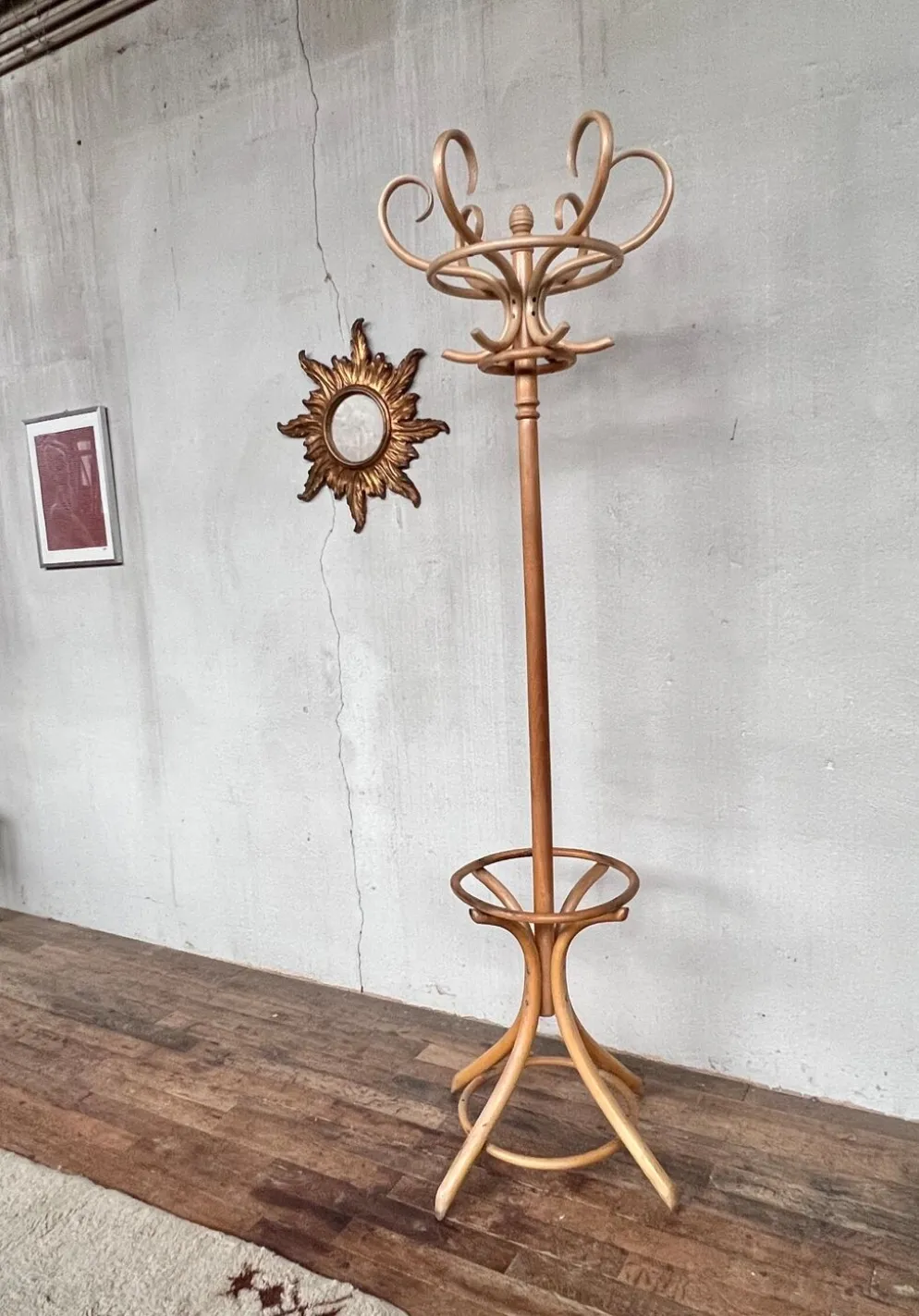 Porte chapeau porte manteau bistrot perroquet vintage rétro