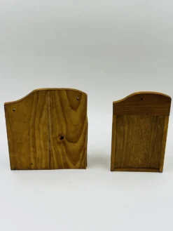 Porte coquetier mural et porte ustensiles en bois
