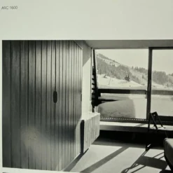 Porte coulissante, Hôtel de la Cascade, Les Arcs 1600, Charlotte Perriand, 1969