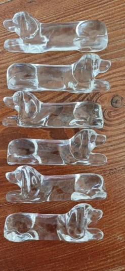 Porte couteau ancien en verre
