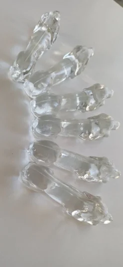 Porte couteau ancien en verre