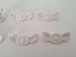 Porte couteau blanc en porcelaine