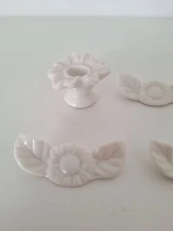 Porte couteau blanc en porcelaine