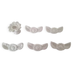 Porte couteau blanc en porcelaine