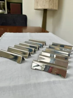 12 porte-couteau en inox