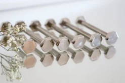 Porte-couteau en métal chromé, 1970
