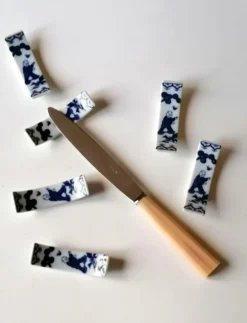 6 porte-couteau porcelaine du Japon