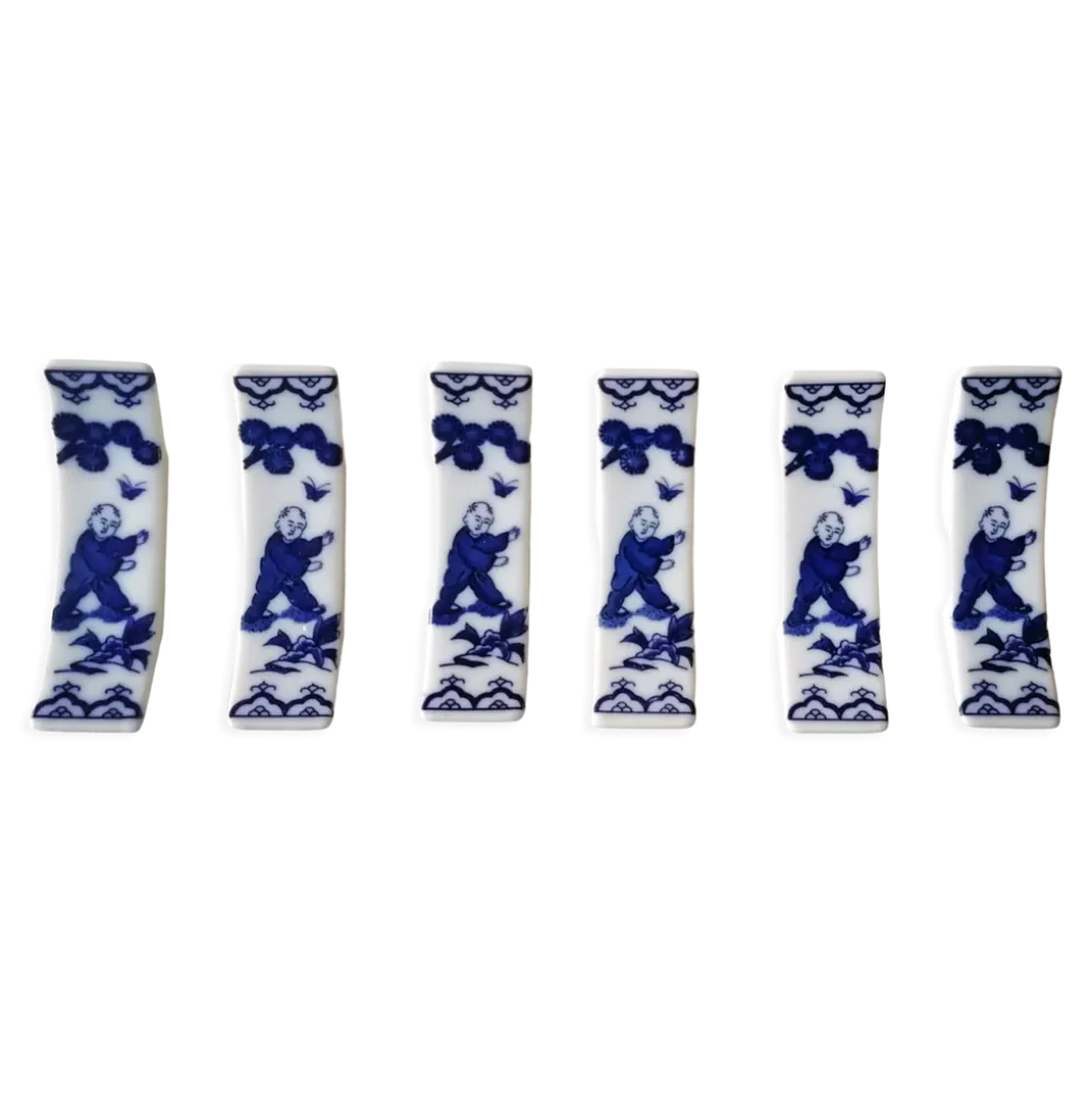 6 porte-couteau porcelaine du Japon