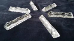 6 Porte couteaus forme triangulaire Cristal au Plomb