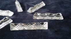 6 Porte couteaus forme triangulaire Cristal au Plomb