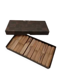12 porte-couteaux anciens en bois d'olivier