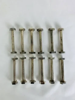 12 porte-couteaux art déco en métal argenté