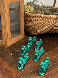 Porte-couteaux caniche en céramique