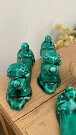 Porte-couteaux caniche en céramique