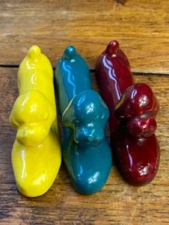 Porte-couteaux caniche en céramique