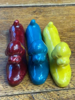 Porte-couteaux caniche en céramique