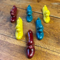 Porte-couteaux caniche en céramique