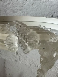 Porte couteaux caniche verre Art Déco