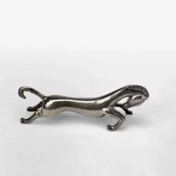 Porte-couteaux chevaux métal argenté vintage
