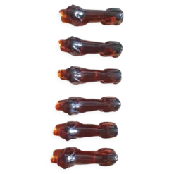 Porte couteaux chiens en verre moulé