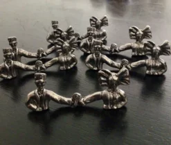 6 porte-couteaux couple alsacien