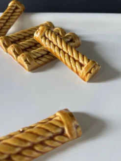 Porte-couteaux céramique tressée