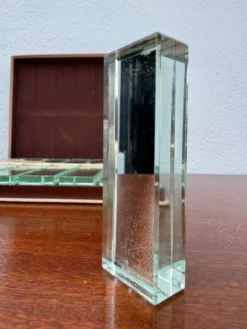 Porte couteaux cristal miroir Art Déco